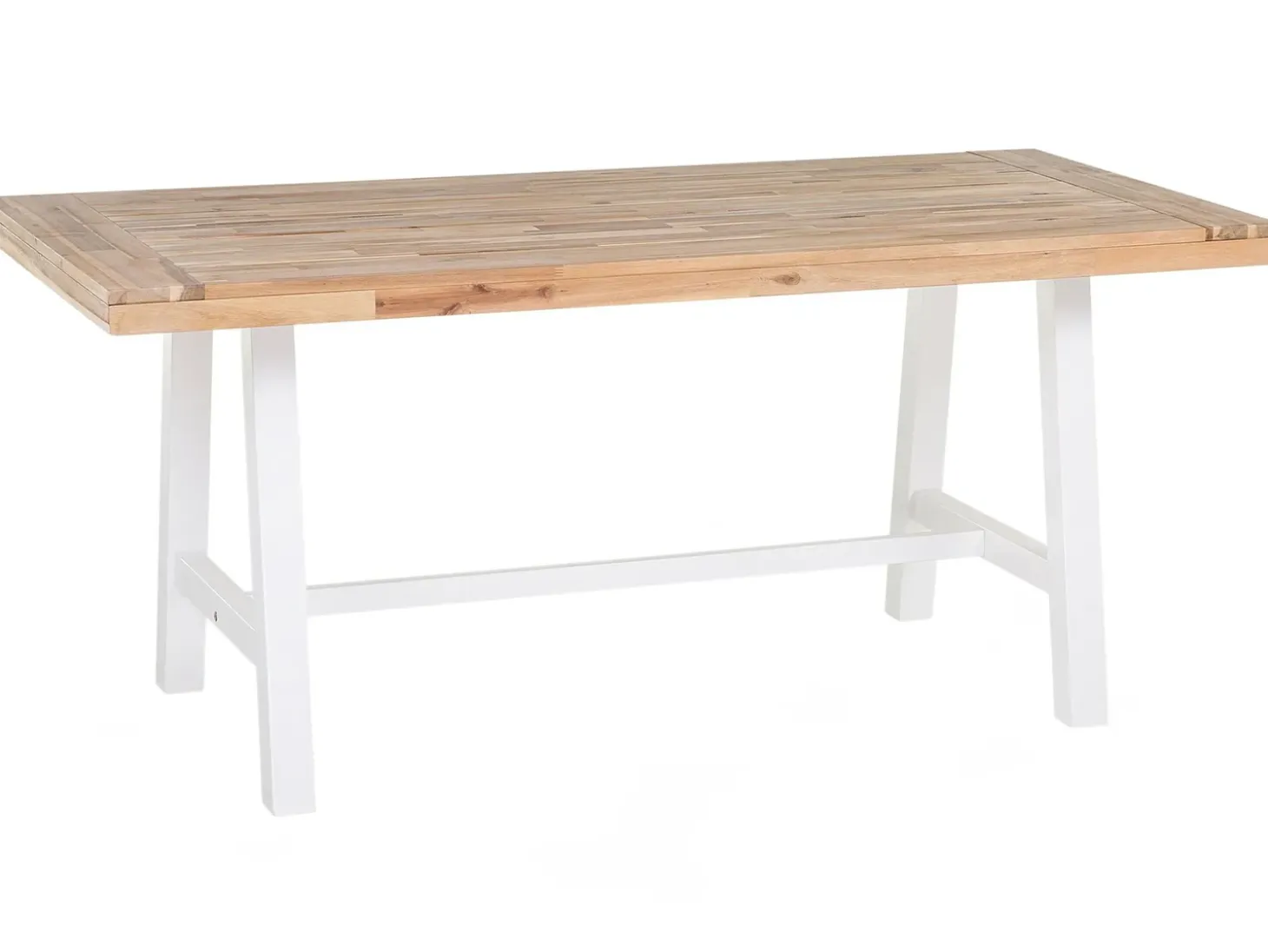Havebord SCANIA 170 cm 80 cm Akacietræ Hvid