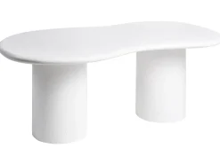 Havebord SIRMIONE 200 cm 110 cm Terrazzo effekt Hvid terrazzo