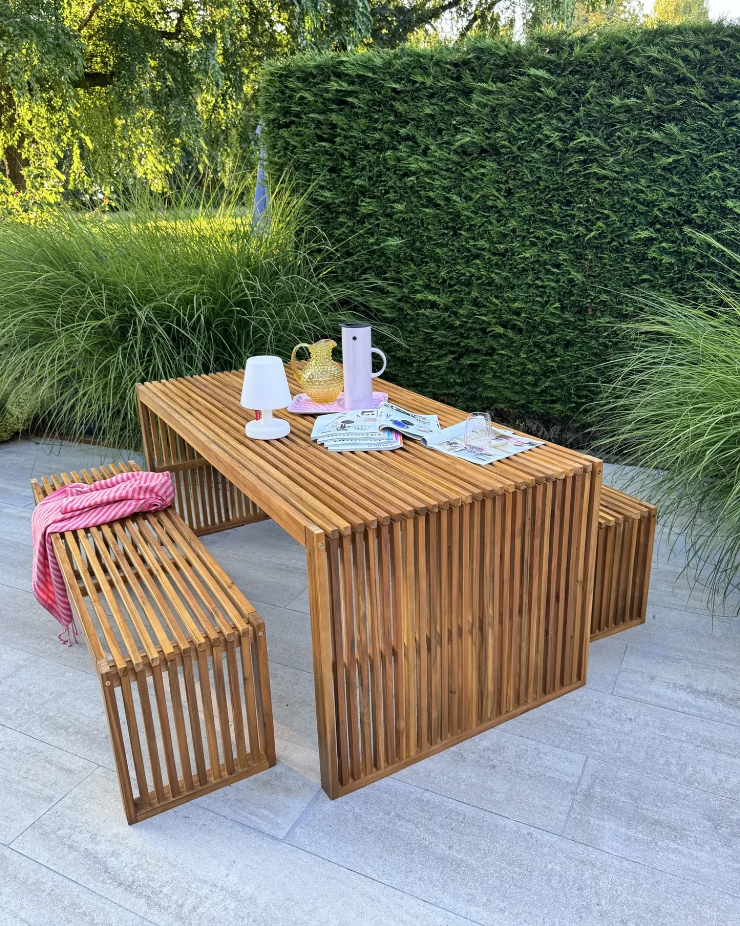Havebord SULZANO 180 cm 90 cm Akacietræ Brun
