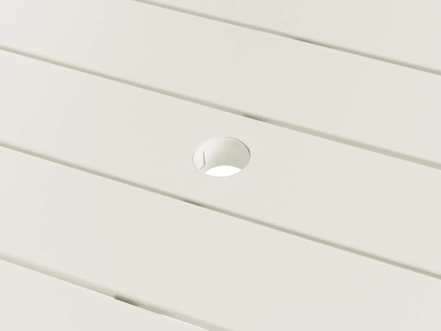 Havebord TERENZO 160 cm 90 cm Metal Lys Beige
