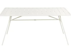 Havebord TERENZO 160 cm 90 cm Metal Lys Beige