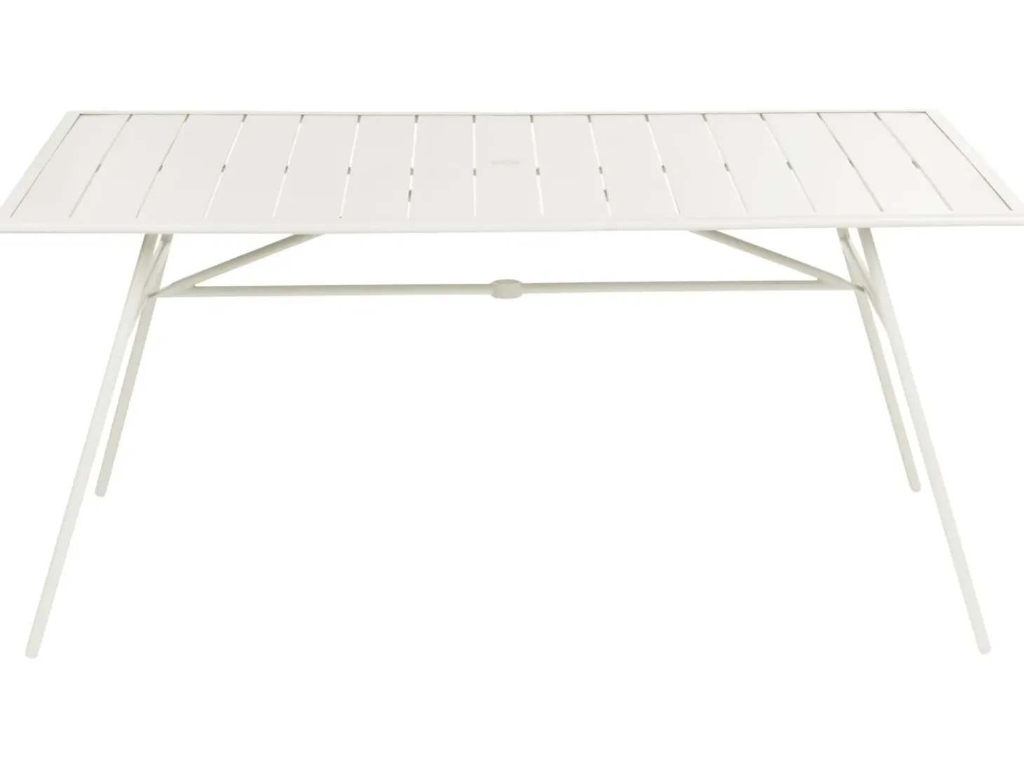 Havebord TERENZO 160 cm 90 cm Metal Lys Beige