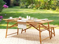 Havebord TINDARI 180 cm 90 cm Bambus Lysebrun