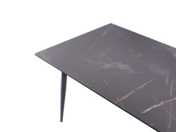 Havebord TOLENTINO 180 cm 90 cm Marmor effekt Grå marmor