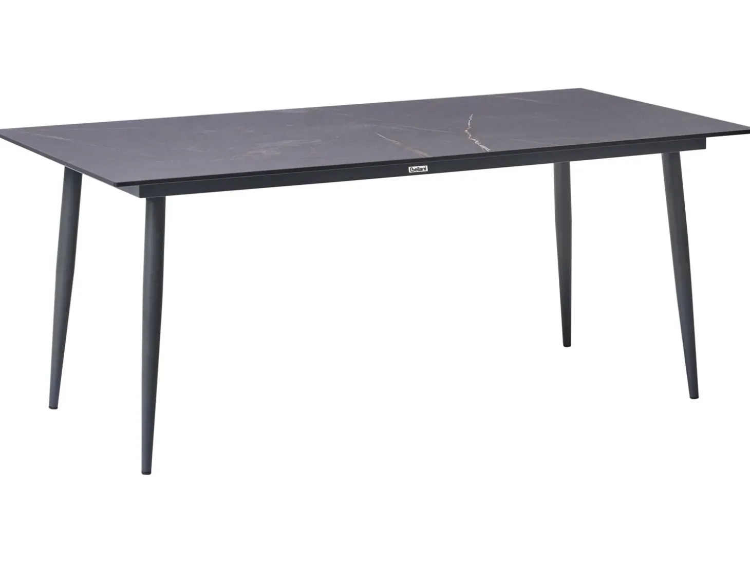 Havebord TOLENTINO 180 cm 90 cm Marmor effekt Grå marmor