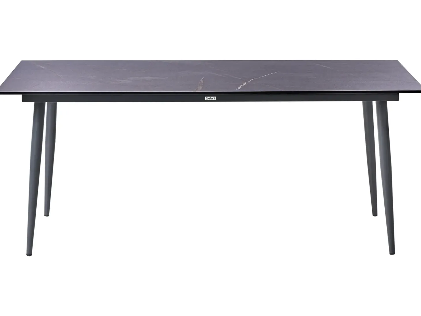 Havebord TOLENTINO 180 cm 90 cm Marmor effekt Grå marmor