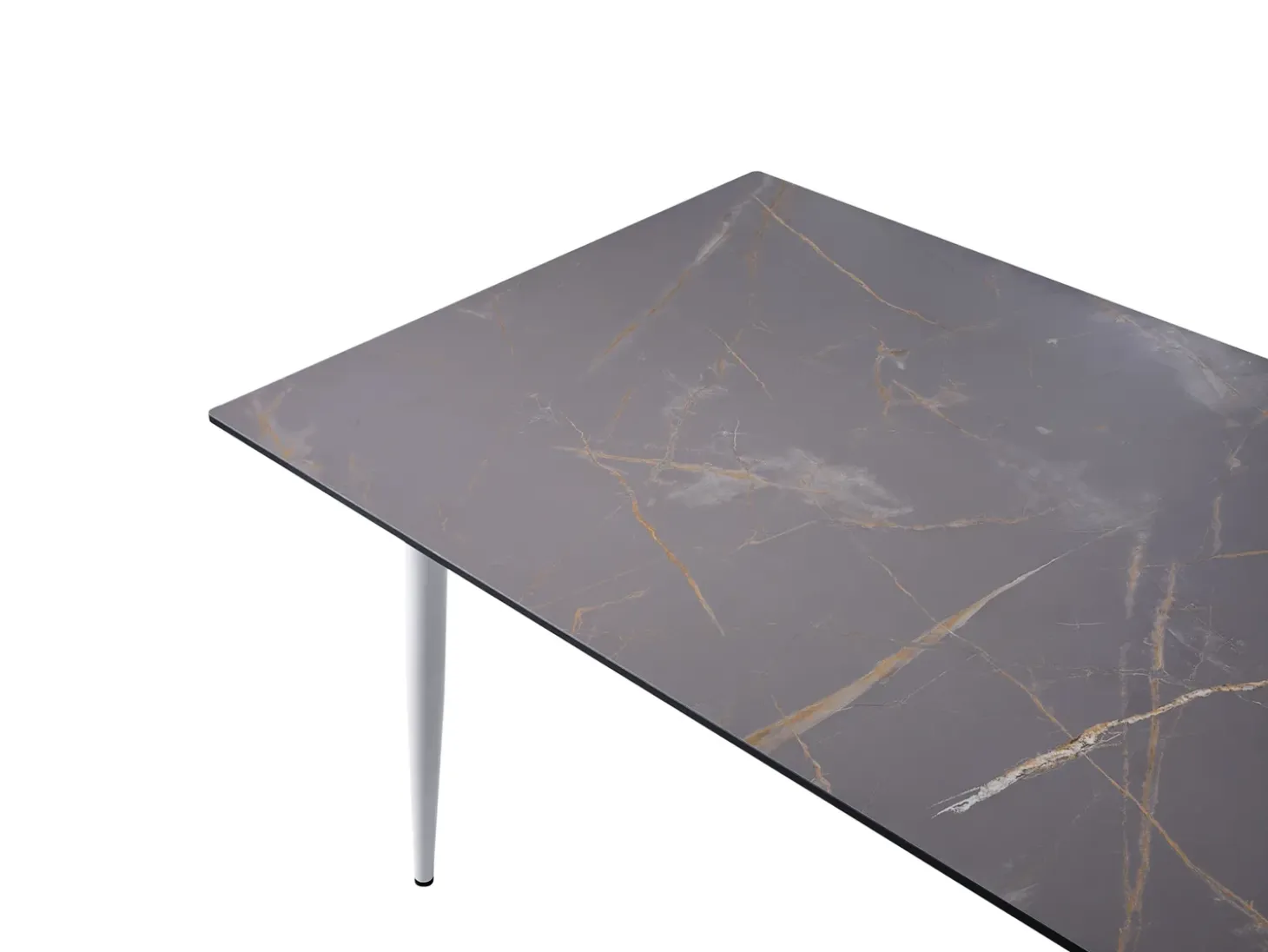 Havebord TOLENTINO 180 cm 90 cm Marmor effekt Grå marmor