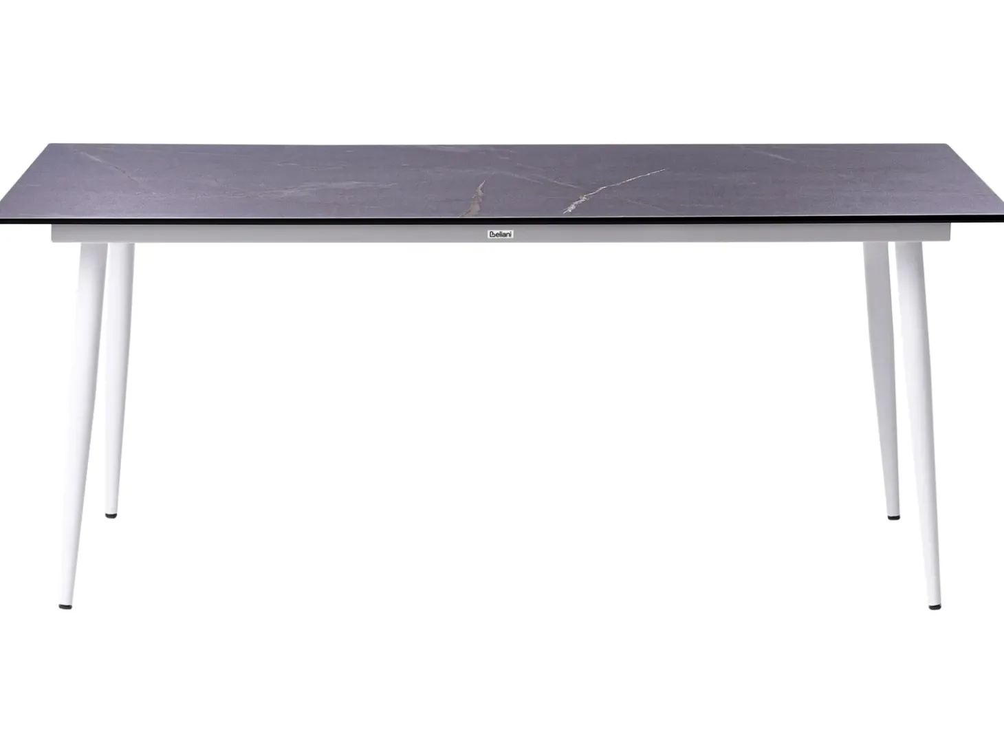 Havebord TOLENTINO 180 cm 90 cm Marmor effekt Grå marmor