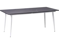 Havebord TOLENTINO 180 cm 90 cm Marmor effekt Grå marmor
