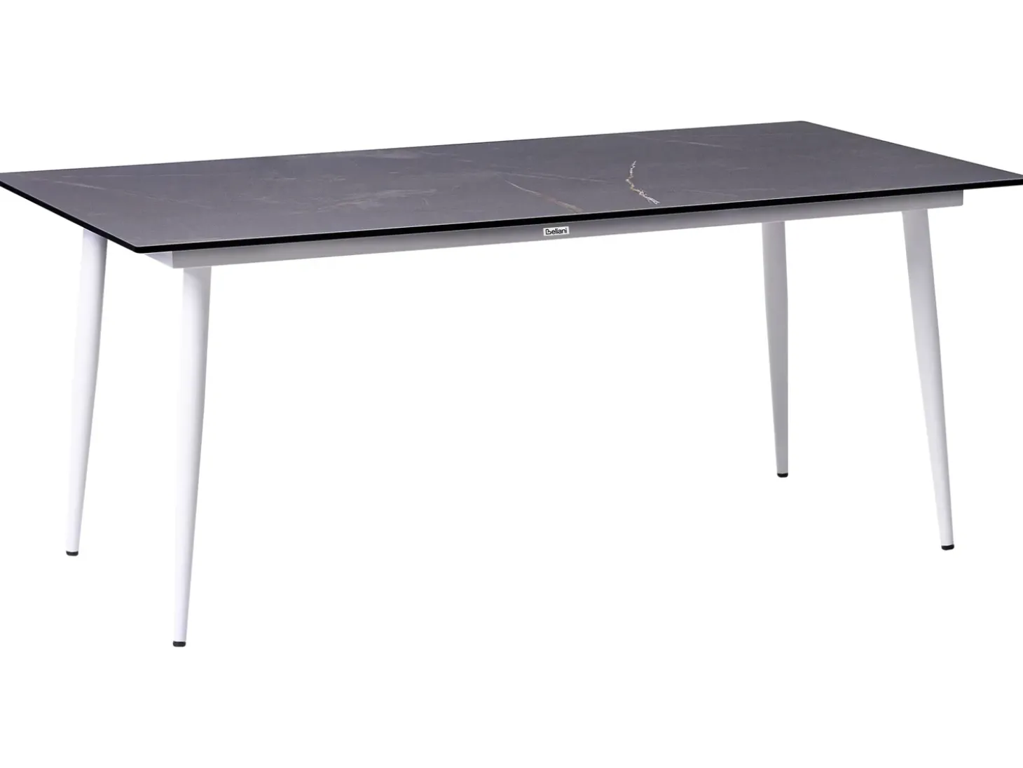 Havebord TOLENTINO 180 cm 90 cm Marmor effekt Grå marmor