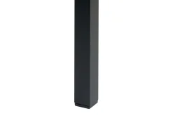 Havebord VERNIO 180 cm 90 cm Metal Brun/sort