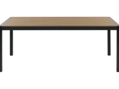 Havebord VERNIO 180 cm 90 cm Metal Brun/sort