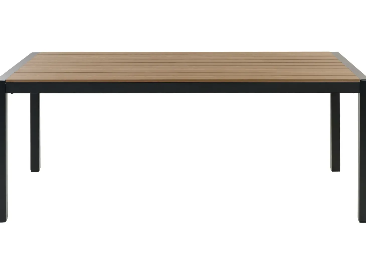 Havebord VERNIO 180 cm 90 cm Metal Brun/sort