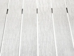 Havebord VERNIO 180 cm 90 cm Metal Hvid
