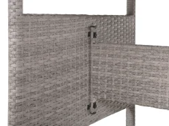 Havebord VITERBO 145 cm 80 cm Glas Lysegrå
