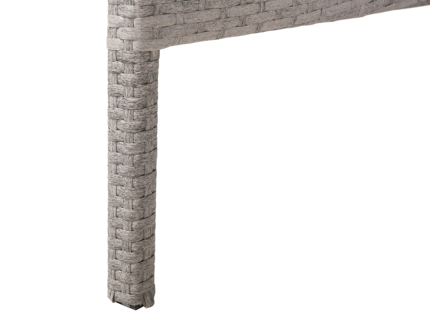 Havebord VITERBO 145 cm 80 cm Glas Lysegrå