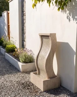 Havefontæne LED FORMIGA Beige