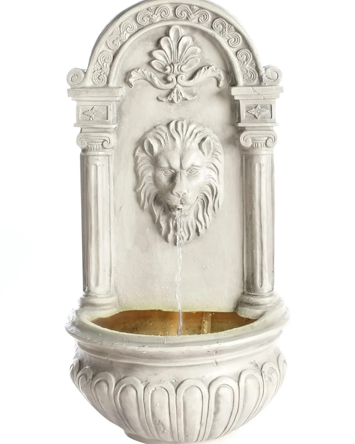 Havefontæne LED MARMORE Lys Beige
