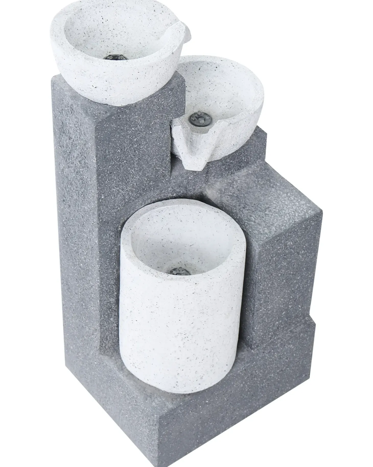Havefontæne LED NAGAMI Grå