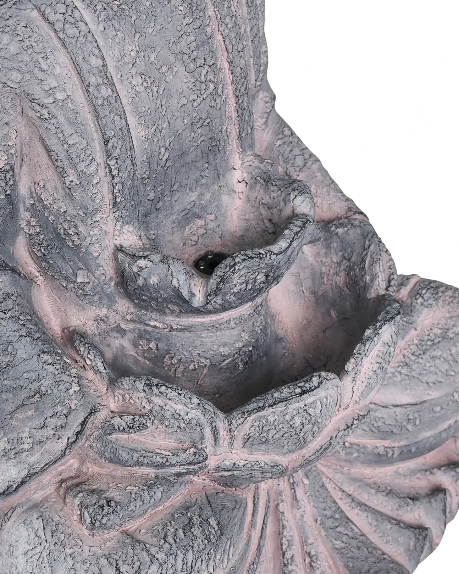 Havefontæne LED URLANTE Buddha Grå