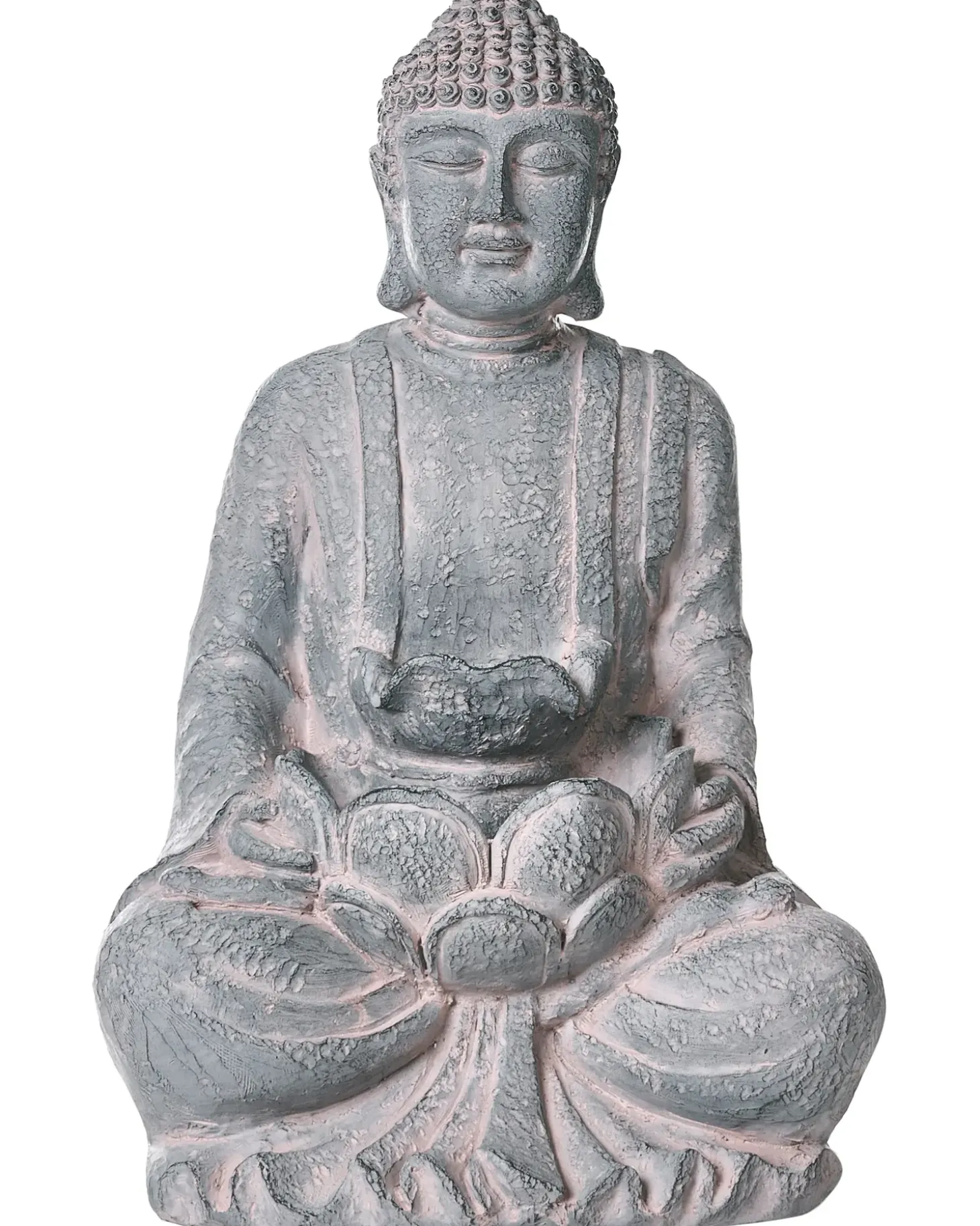 Havefontæne LED URLANTE Buddha Grå