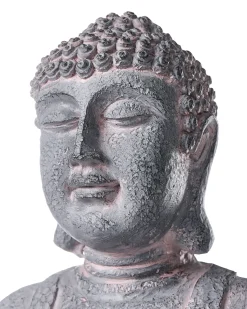 Havefontæne LED URLANTE Buddha Grå