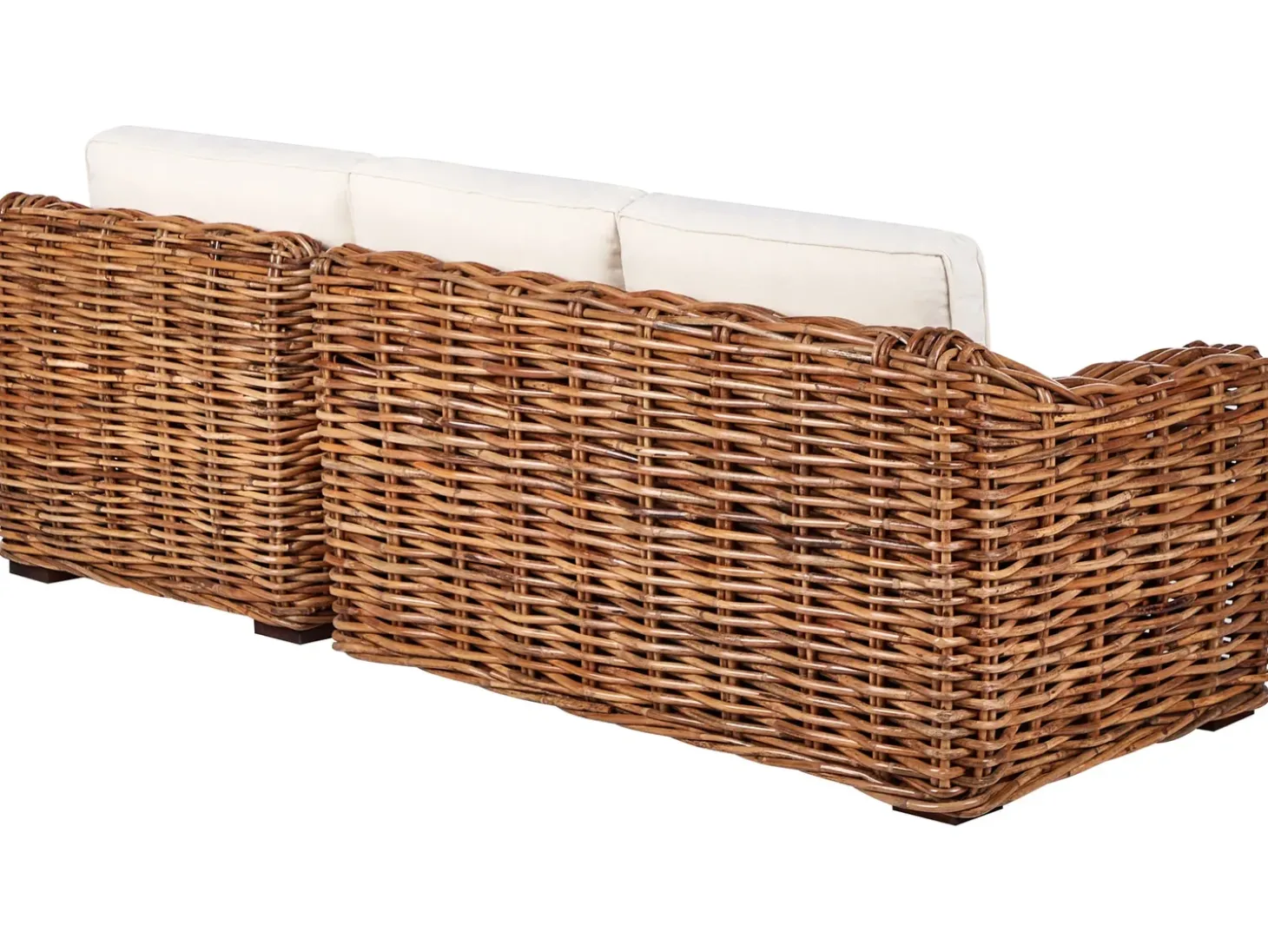 Have-hjørnesofa 3 personers BRIATICO Venstrevendt Rattan Naturlig