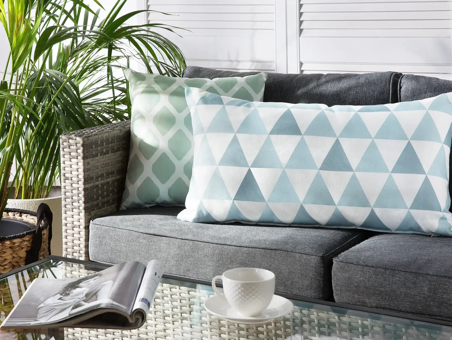 Havehynder TRIFOS Geometrisk mønster 40 x 70 cm Blå
