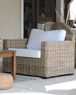 Havelænestol ARDEA Rattan Lysebrun