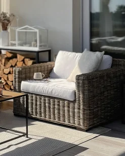 Havelænestol ARDEA Rattan Lysebrun