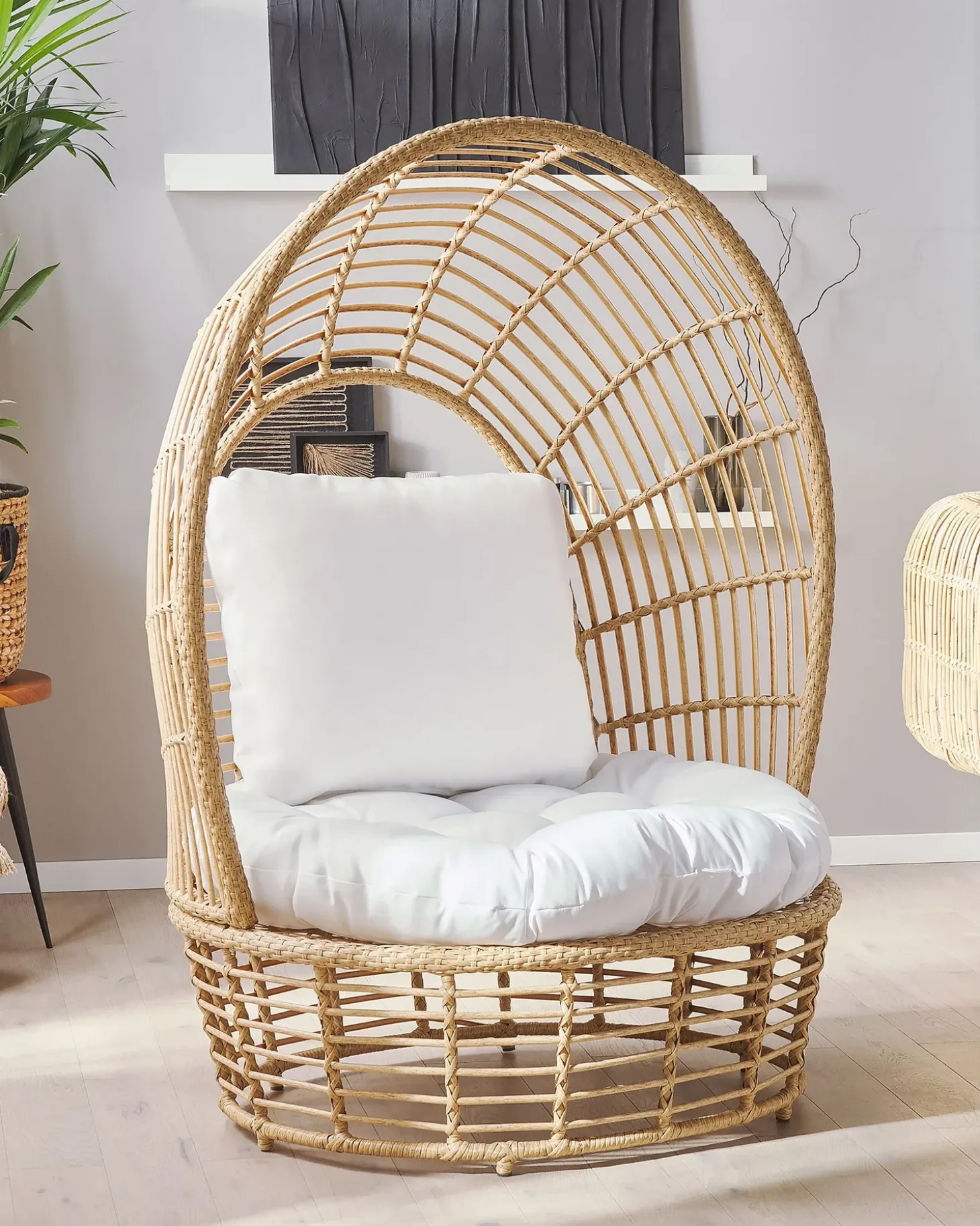 Havelænestol LIDO Rattan Beige