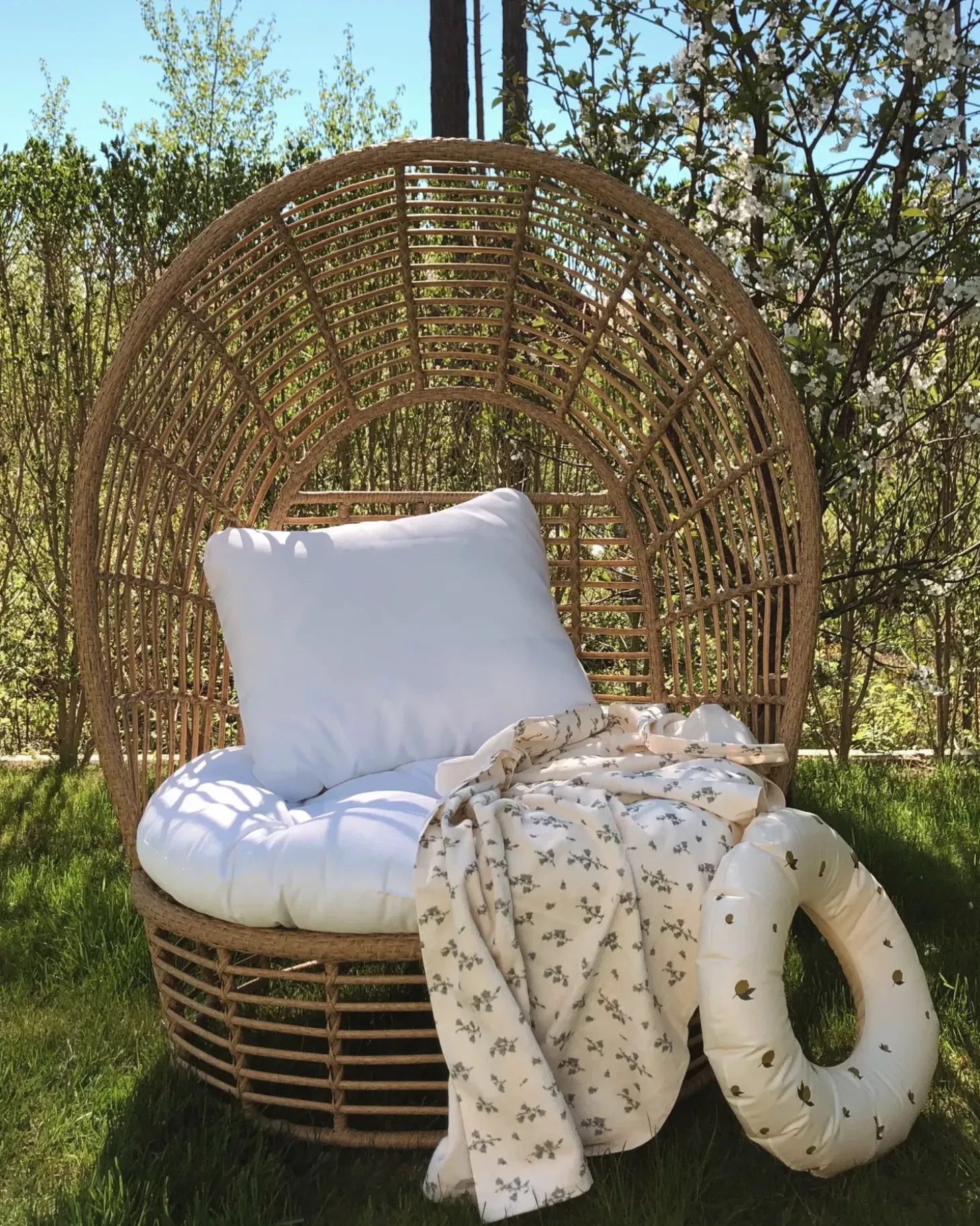 Havelænestol LIDO Rattan Beige