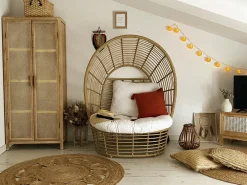 Havelænestol LIDO Rattan Beige