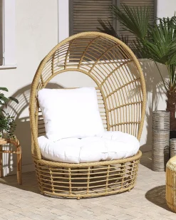 Havelænestol LIDO Rattan Beige