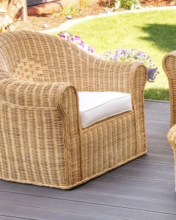 Havelænestol LIVADEIA Rattan Naturlig