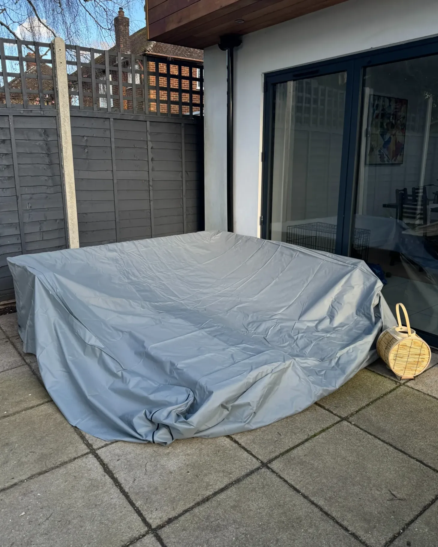Havemøbelovertræk CHUVA 230 cm 225 cm 65 cm Grå