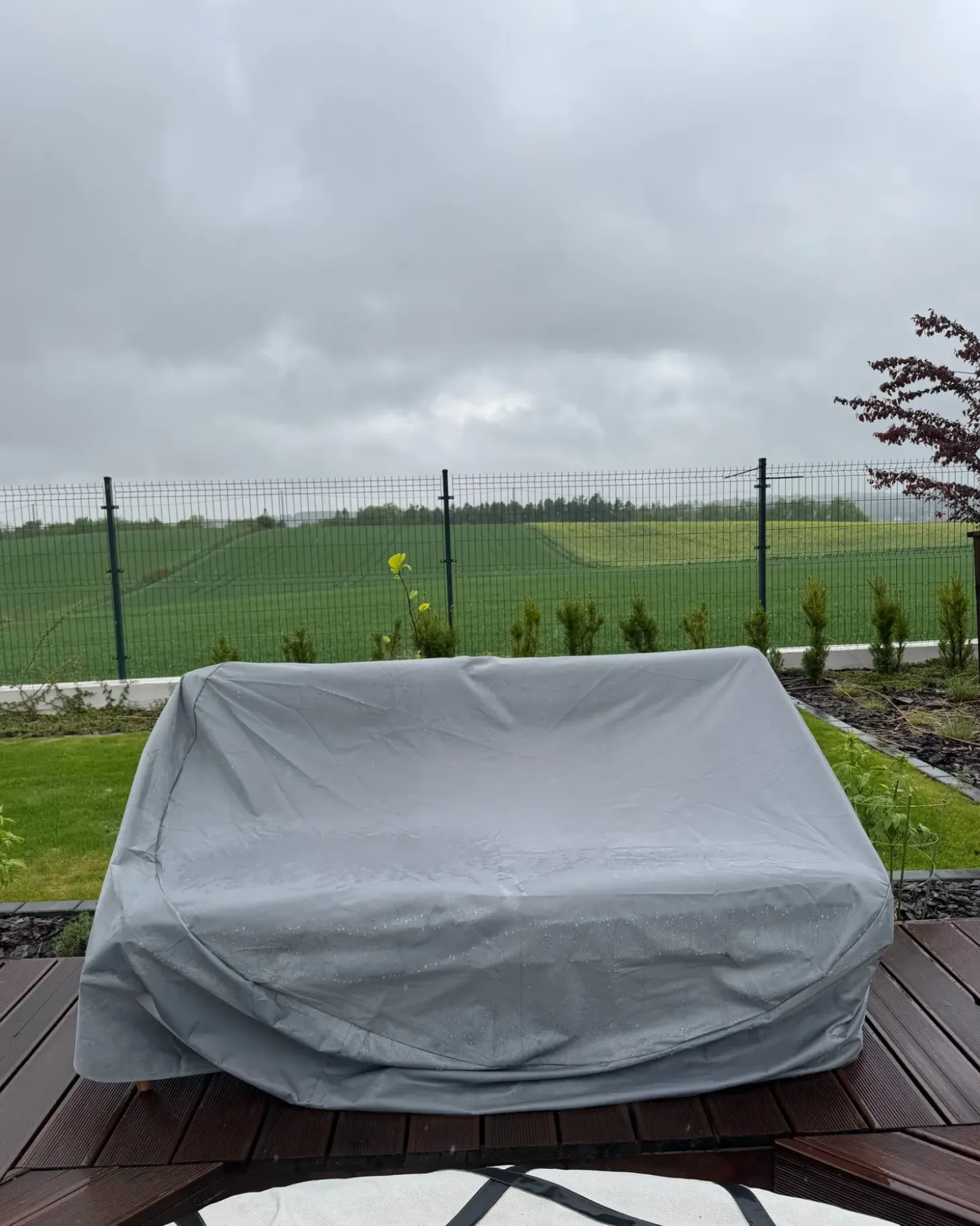 Havemøbelovertræk CHUVA 165 cm 140 cm 75 cm Grå