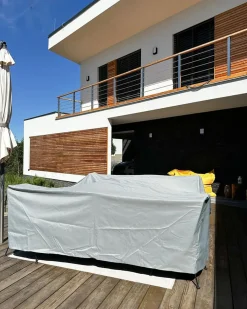 Havemøbelovertræk CHUVA 160 cm 160 cm 90 cm Grå
