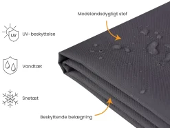 Havemøbelovertræk CHUVA 275 cm 230 cm 70 cm Sort