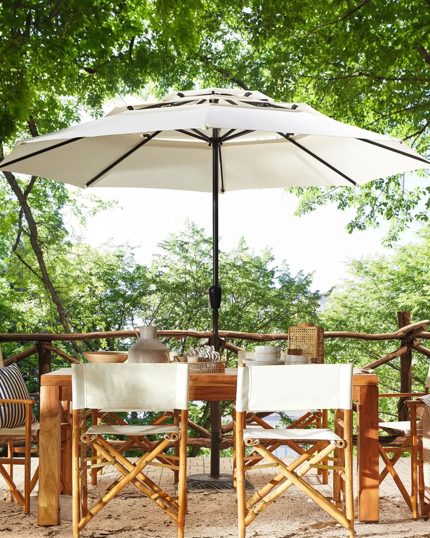 Haveparasol 285 cm BIBIONE Lys Beige