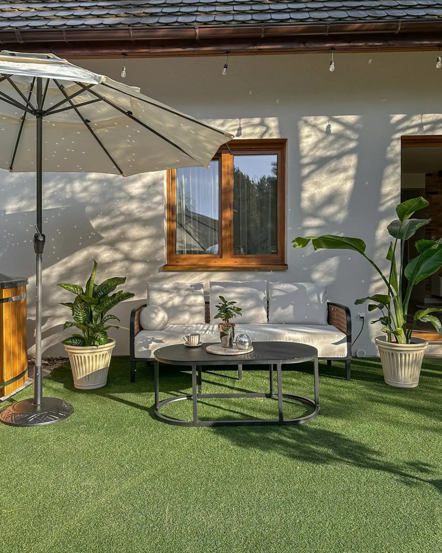 Haveparasol 285 cm BIBIONE Lys Beige