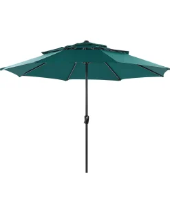 Haveparasol 285 cm BIBIONE Smaragdgrøn