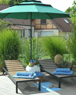 Haveparasol 285 cm BIBIONE Smaragdgrøn