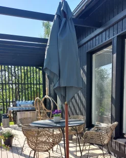 Haveparasol 195 cm FLAMENCO Mørkegrå