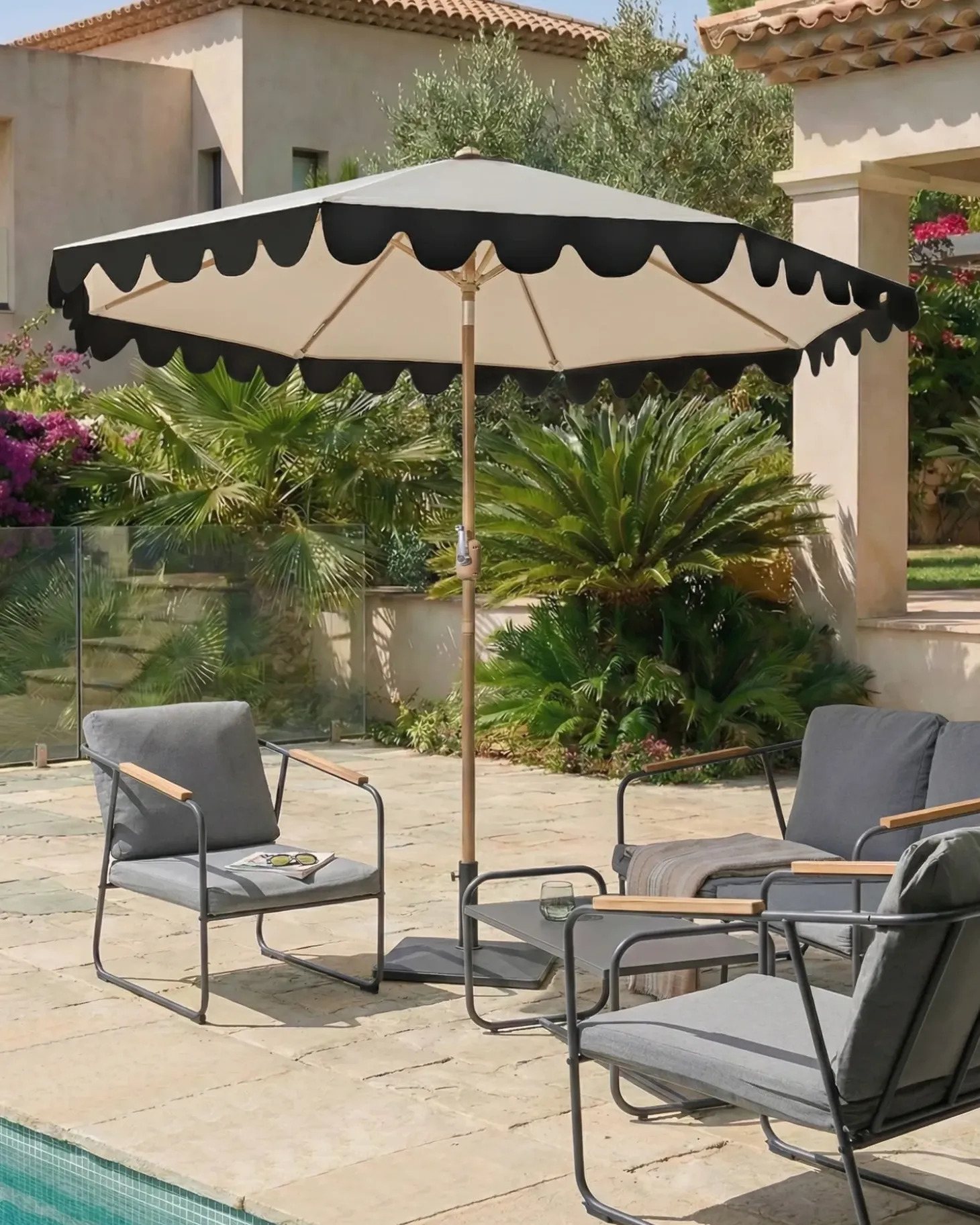 Haveparasol 270 cm ISOLOTTO Beige