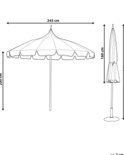 Haveparasol 245 cm MINOA Blå