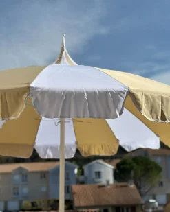 Haveparasol 245 cm MINOA Hvid/beige
