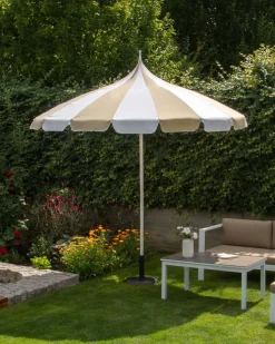 Haveparasol 245 cm MINOA Hvid/beige