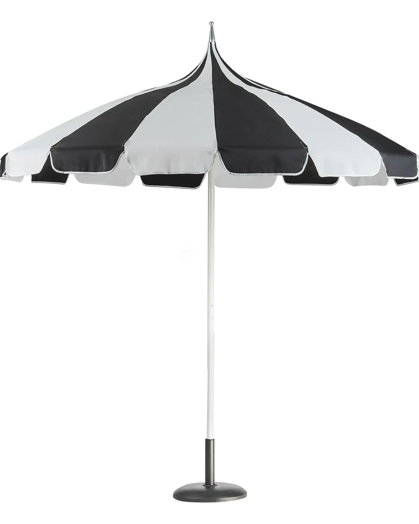 Haveparasol 245 cm MINOA Sort/hvid