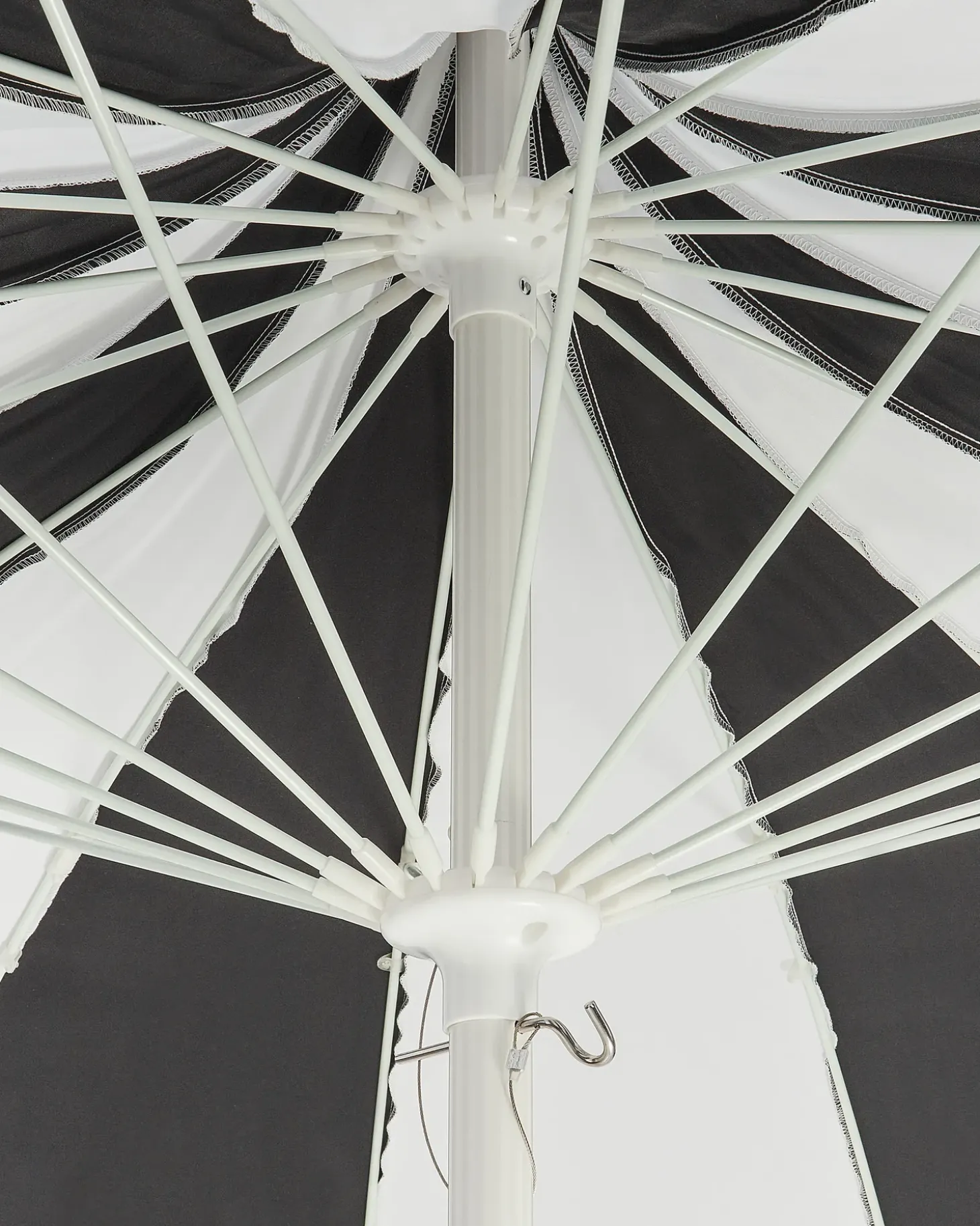 Haveparasol 245 cm MINOA Sort/hvid